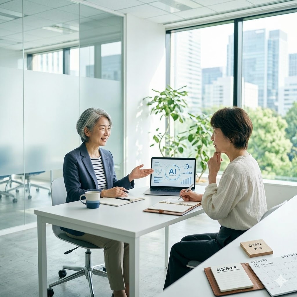 パソコン操作に悩む様子