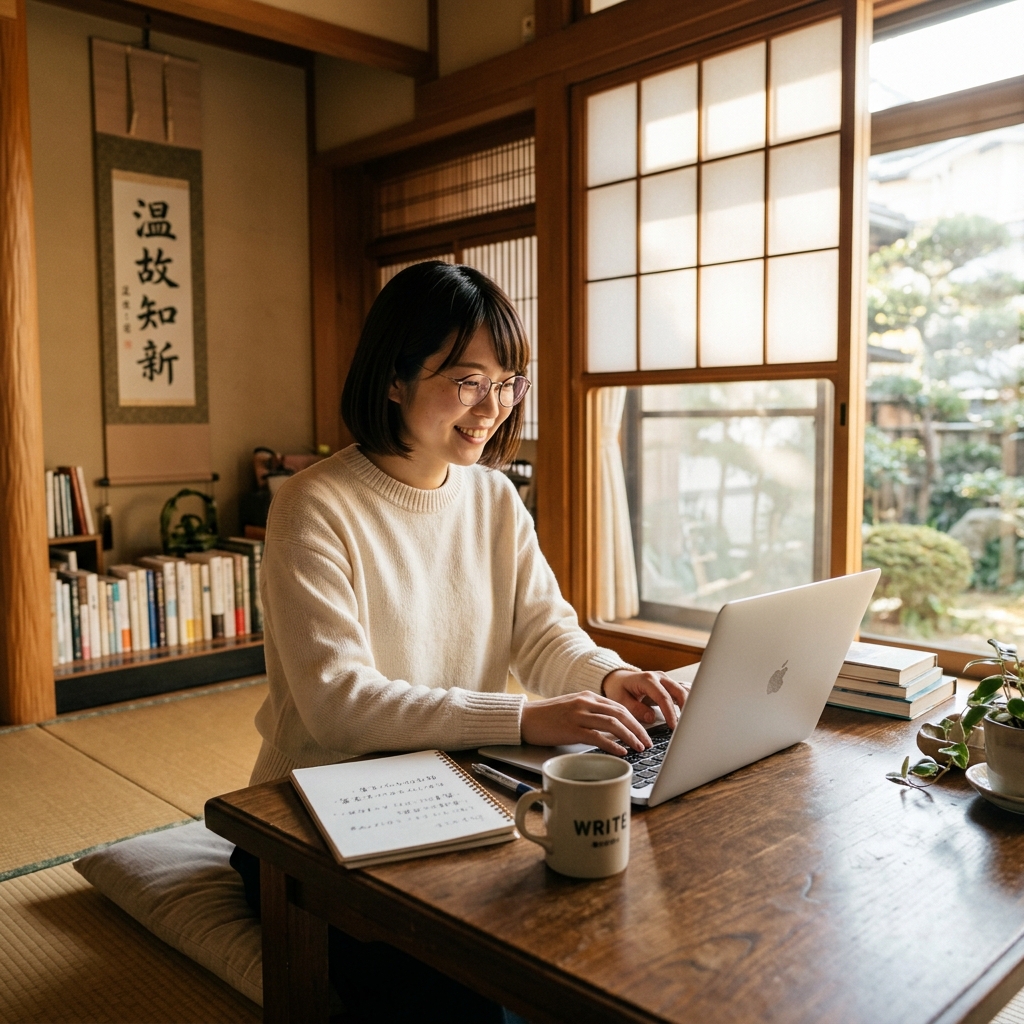 わかりやすい文章を書くプロの様子